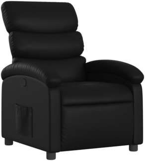 vidaXL Relaxsessel, Kunstleder, Schwarz 3205844