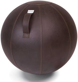 Vluv Veel Lederimitat-Sitzball Durchmesser 60-65cm Mokka / Dunkelbraun