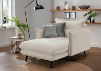 INOSIGN Loveseat Lazio, moderner Sessel mit einer bequemen Polsterung, 2 Stk. Zierkissen