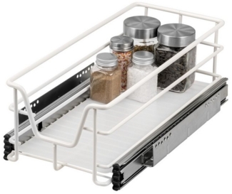 bremermann Teleskopauszug für 30 cm Schrank mit Einlegeboden, weiß