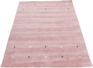 carpetfine Wollteppich Gabbeh Uni, auch als Läufer und Rund erhältlich, rechteckig, Höhe: 15 mm, reine Wolle, handgewebt, Gabbeh Loom Tiermotiv, große Farbauswahl