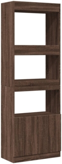 vidaXL Highboard 63x33x180 cm Braun Eichen-Optik Holzwerkstoff 3309606