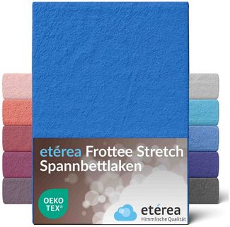 etérea Himmlische Qualität Spannbettlaken etérea Frottee Spannbettlaken 90x200 - 200x220 cm, Baumwolle, Gummizug: rundum, (1 Stück)