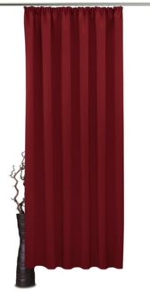 VHG Verdunkelungsvorhang Leon, Kräuselband (1 St), verdunkelnd, Polyester, Verdunklungsvorhang