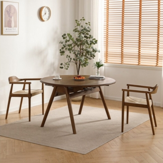 LIM HOME Esszimmerstuhl SW010 (Packung, 2 St), FSC®Eichenholzrahmen mit Sitzfläche aus Papierseil, einfache Montage