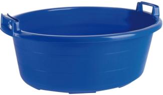 Wanne oval 75 cm/60 l blau hochstehende Griffe