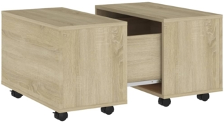 Couchtisch, Sofatisch Sonoma-Eiche 60 x 60 x 38 cm Holzwerkstoff