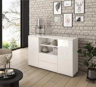 INOSIGN Sideboard PARIS (1 St), Moderne 140cm breite grifflose Kommode, vielseitig einsetzbar