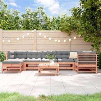 vidaXL 8-tlg. Garten-Lounge-Set mit Kissen Massivholz Douglasie 3185862