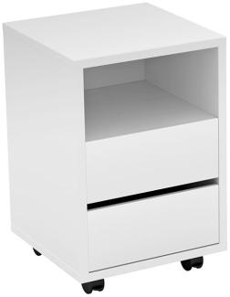 Rollcontainer Büroschrank Apia 40 x 40 x 62 cm weiß