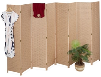 Paravent 8-teilig in Natur