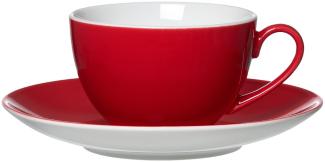 Ritzenhoff & Breker DOPPIO Kaffeetasse mit Untertasse 200 ml rot