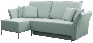 Ecksofa Mokoli (Farbe: Terra 5, Füße: Silber)