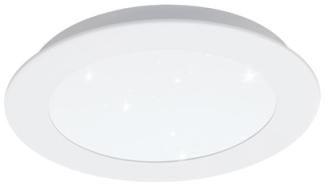 Eglo 97592 LED Einbauleuchte FIOBBO mit Kristallen weiß Ø17cm H:4,3cm