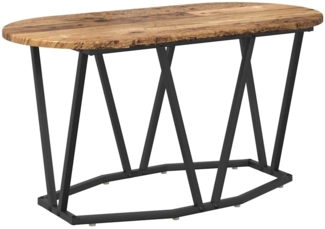 Couchtisch, Sofatisch Altholz 80 x 40 x 40.5 cm Sperrholz und Metall