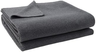 Wohndecke Soft-Fleece Decke 110 x 150 cm medium grau meliert, zoeppritz