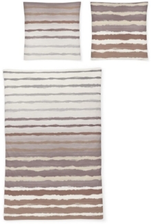 Irisette Mako-Satin Bettwäsche Set Sky 8403 rosa 155x200 cm + 1 x Kissenbezug 80x80 cm