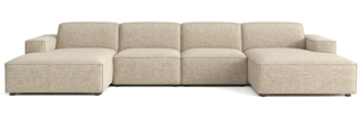Kaiser Möbel Ecksofa Cursal U-Form – großes modulares Sofa aus hochwertigem, modulares System, U-Form, tiefe Sitzfläche