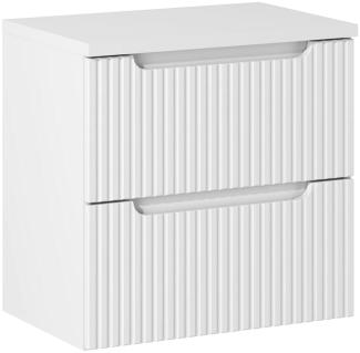 Waschtischunterschrank 60cm, weiß, NEWPORT-56-WHITE