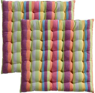 REDBEST Stuhlkissen Stuhlkissen 2er-Pack, Streifen