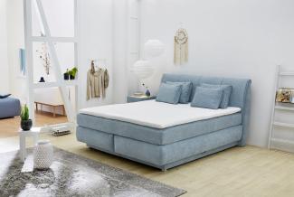 Jockenhöfer Boxspringbett Carla Mix aqua blau, 160 x 200 cm