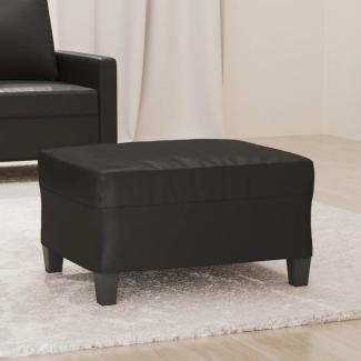 vidaXL Fußhocker Schwarz 70x55x41 cm Kunstleder 349355