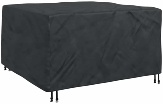 vidaXL Gartenmöbelabdeckung Schwarz 150 x 150 x 75 cm 420D 4105736