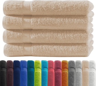 Zestri Handtücher COMFORT Handtücherset aus Baumwolle, saugstark weich, Frottee, Handtücher 4er-Set, Duschtuch Saunahandtuch Gästehandtücher Badetuch Handtücher Set