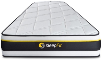 SOFT Matratze 90x190 cm, HD-Schaum mit Mikroluftzellen, Härtegrad 5, Höhe: 19cm, 3 Komfortzonen