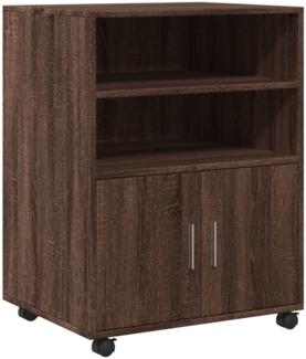 vidaXL Rollschrank Braun Eichen-Optik 60x48x81 cm Holzwerkstoff 853170