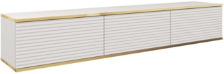 AX LIVING Wohnzimmer Lowboard Orkis MDF 175 175 cm Modern in Weiß