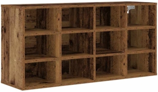 vidaXL Schuhschrank mit Regal Altholz 103 x 30 x 51 cm Holzwerkstoff 875209