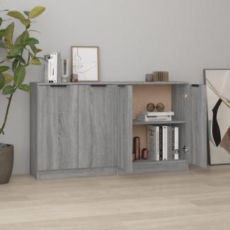 Sideboards 2 Stk. Grau Sonoma 60 x 30 x 70 cm Holzwerkstoff [3115778]