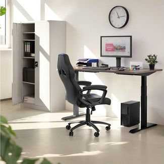 tectake Aktenschrank (2er Set, 2-St, inkl. Schlüssel) aus pulverbeschichtetem Stahl