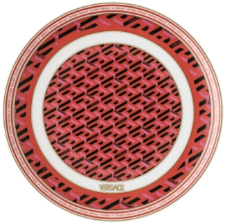 Rosenthal Versace La Greca Signature Red Brotteller 17 cm