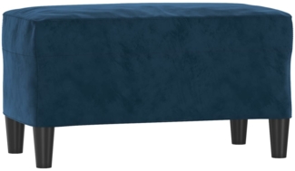 vidaXL Sitzbank Blau 70x35x41 cm Samt 349406