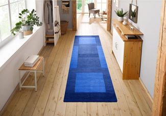 THEKO Wollteppich Gabbeh Super, Handweb, auch als Läufer erhältlich reine Wolle, rechteckig, Höhe: 9 mm, Schlafzimmer, Wohnzimmer, Esszimmer, auch als Bettumrandung