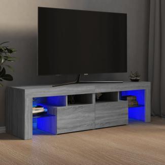 vidaXL TV-Schrank mit LED-Leuchten Grau Sonoma 140 x 36,5 x 40 cm [822642]
