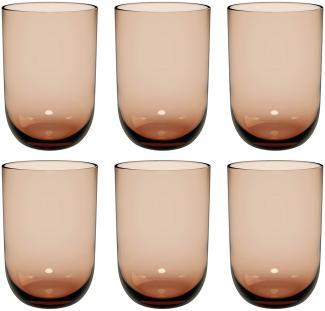 like. by Villeroy & Boch Like Glass Longdrinkbecher 385 ml 6er Set Clay - DS