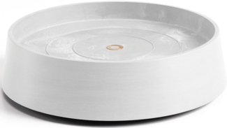 ECOPOTS Topfuntersetzer mit Rollen Oslo 35 Weiß, Zubehör für Ecopots Pflanzgefäße, für innen und außen: frostsicher, bruchsicher und lichtbeständig