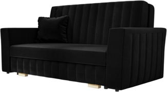 Mirjan24 'Viva Glam II' Schlafsofa, Schwarz, 85 x 98 x 160 cm