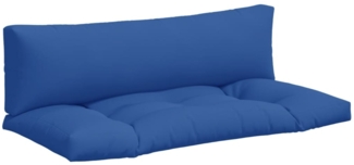 vidaXL Palettenkissen 2 Stk. Blau Stoff