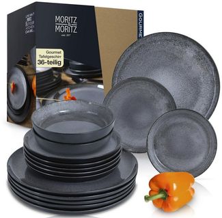 Moritz & Moritz Tafelservice Geschirr Set VIDA (36-tlg), 12 Personen, Kombigeschirr für 12 Personen