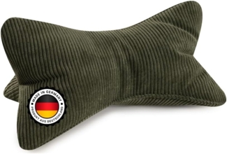 BONVIONN Leseknochen SELMA - ca. 42 x 22 cm Cord Look dunkelgrün