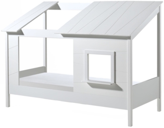 Baumhausbett Katleen 214x105x159 Kinderbett Massivholz+MDF Weiß