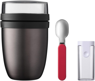 Mepal ELLIPSE Thermo-Lunchpot + Faltbarer Löffel Titanium - A