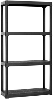 Dmora Akay Outdoor-Garderobe, Outdoor-Regal, Mehrzweck-Balkongarderobe, Outdoor-Schrank, 100 % Made in Italy, Anthrazit, 70 x 30 x 133 cm