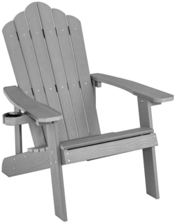 COSTWAY Gartenstuhl Adirondack Stuhl, mit Getränkehalter, farbig