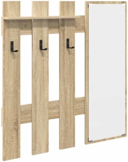 vidaXL Wandmontierter Kleiderständer Sonoma-Eiche 100 x 10 x 100 cm 874509