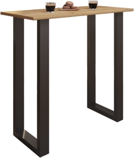 VCM Bartisch Xona 920126 Schwarz / Honig-Eiche H. 102 x B. 110 x T. 50 cm